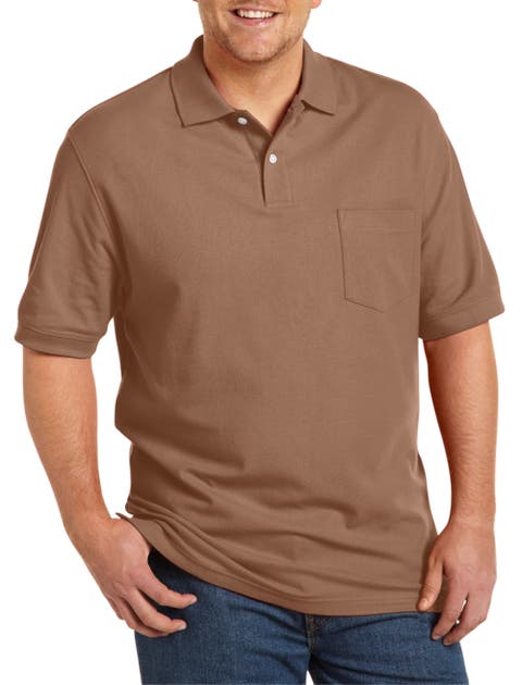 Big & Tall Pocket Piqué Polo Shirt