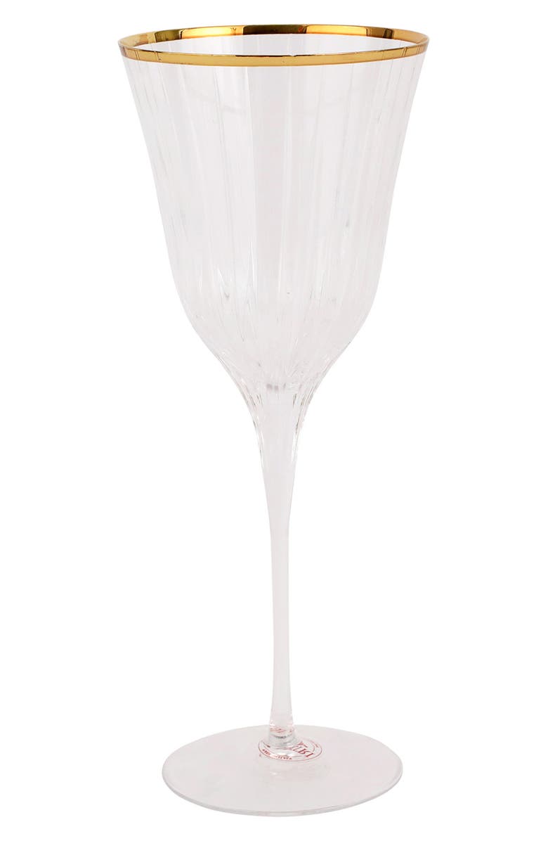 VIETRI Natalia Water Glass, Main, color, Gold