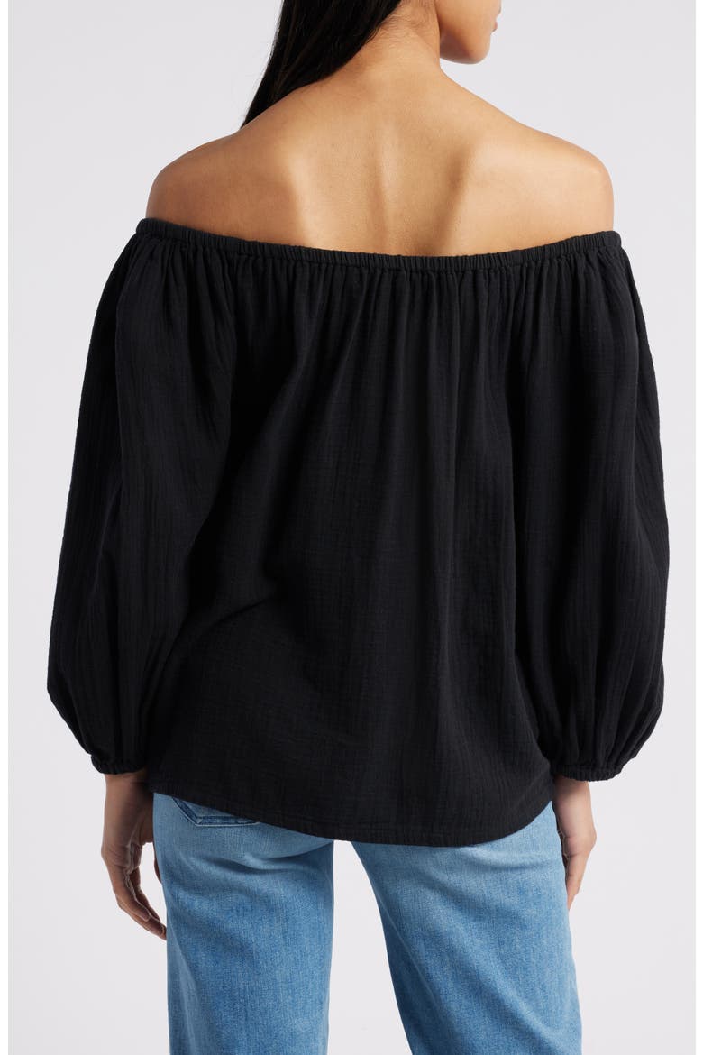 Coral Isle Cotton Top, Alternate, color, BLACK