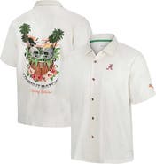 Tommy Bahama Men's Tommy Bahama White Alabama Crimson Tide Coconut Matchup Camp Button-Up Shirt