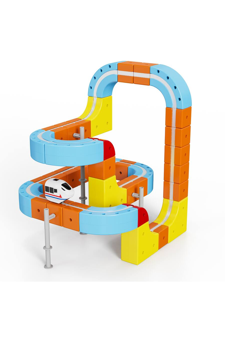 Magnetic Train Set, Alternate, color, MultiColor