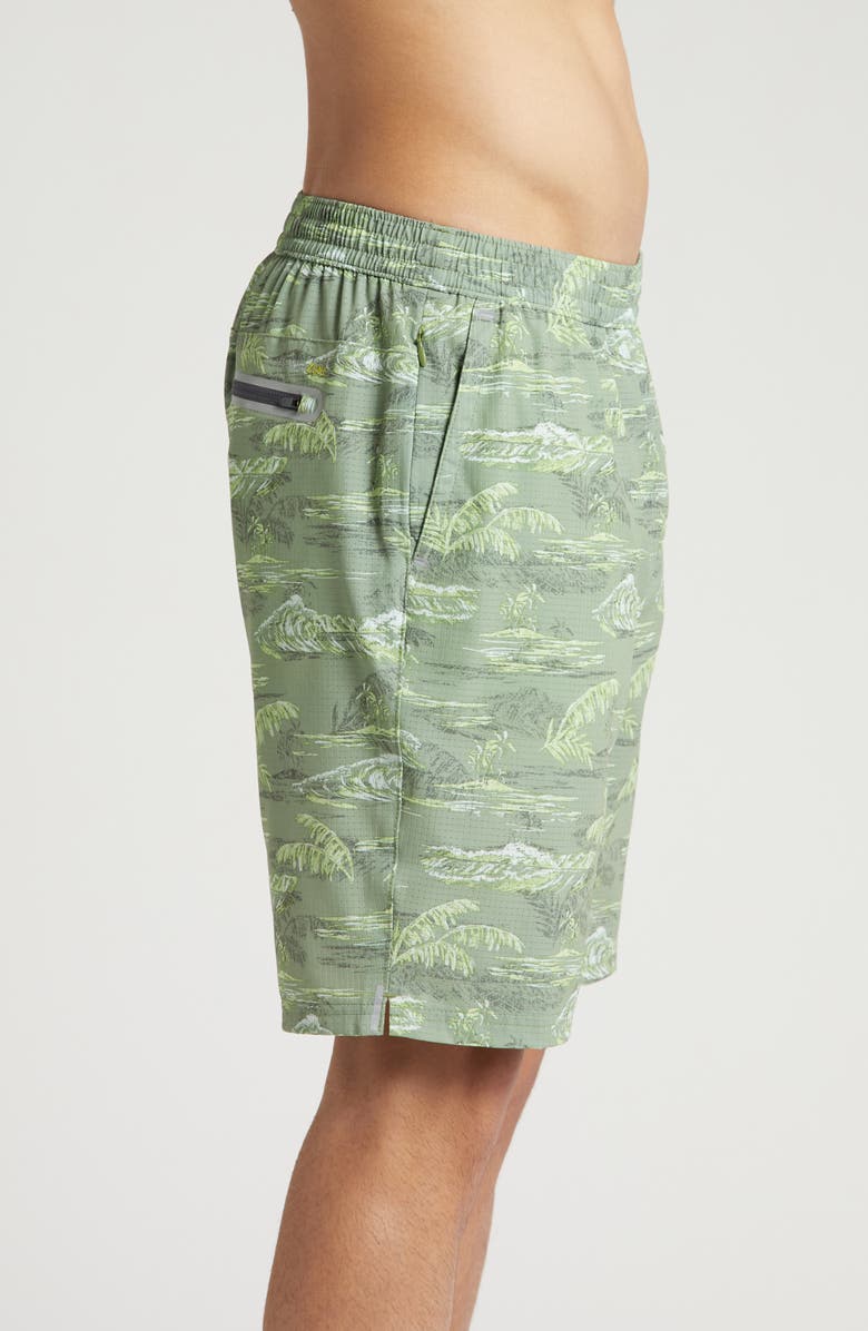 Tommy Bahama Monterey Coast Bay View Swim Trunks, Alternate, color, Hedge Green