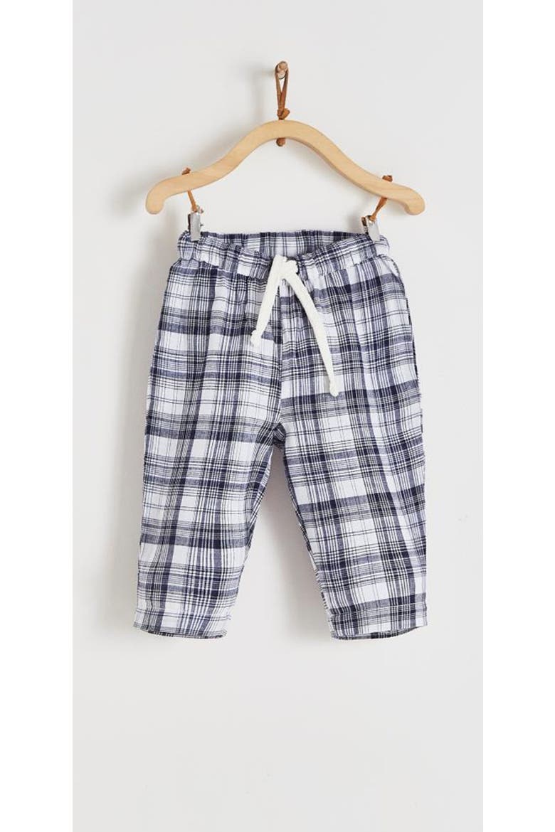 Linen Plaid Baby Pants for Infant, Main, color, FULL PRINT