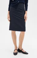 Theory Trace Slim Fit Stretch Wool Skirt