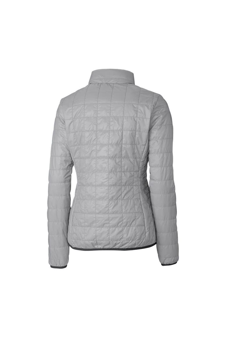 Women's Cutter & Buck Gray Louisiana Ragin' Cajuns Rainier Eco Insulated Puffer Full-Zip Jacket, Alternate, color, Gray
