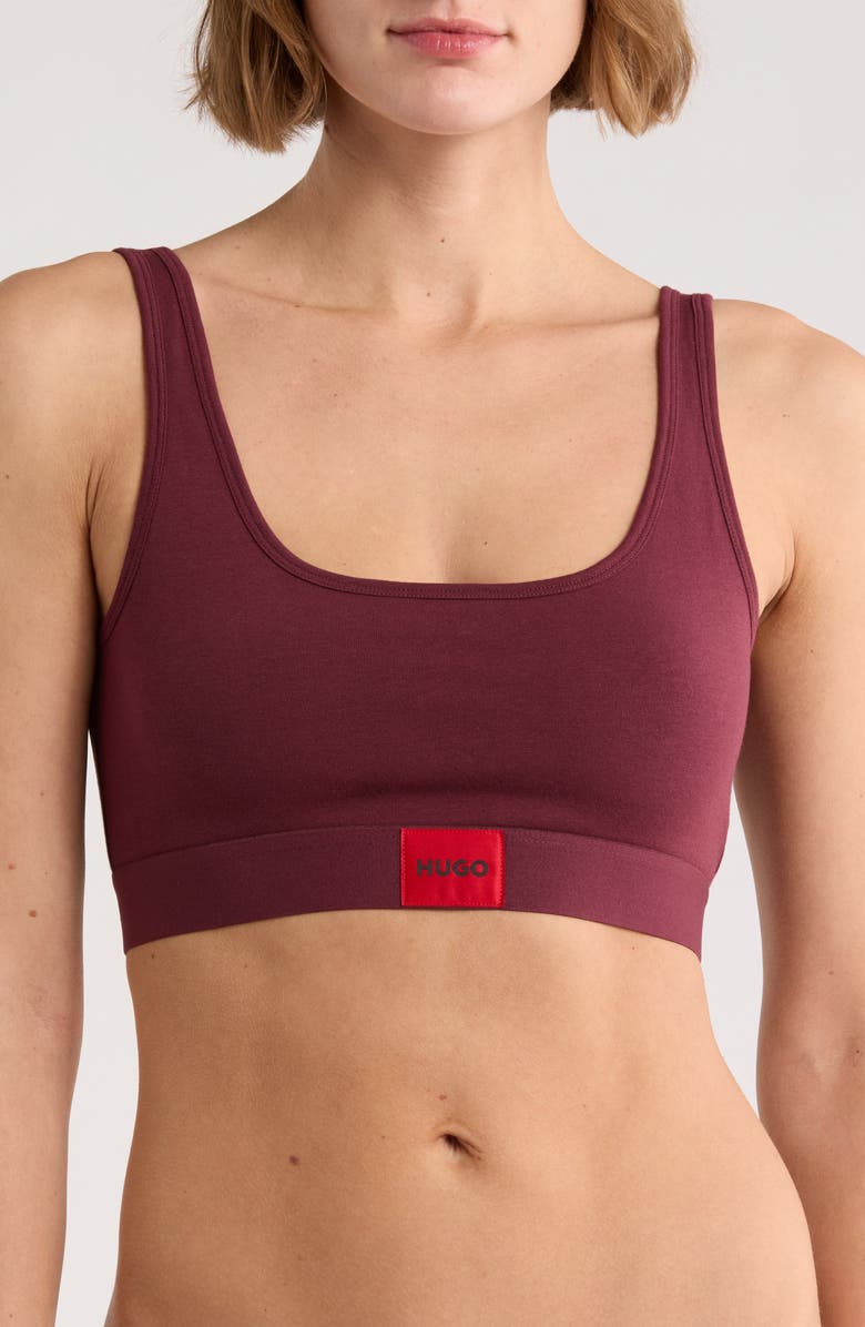 BOSS Red Label Bralette, Main, color, Dark Purple