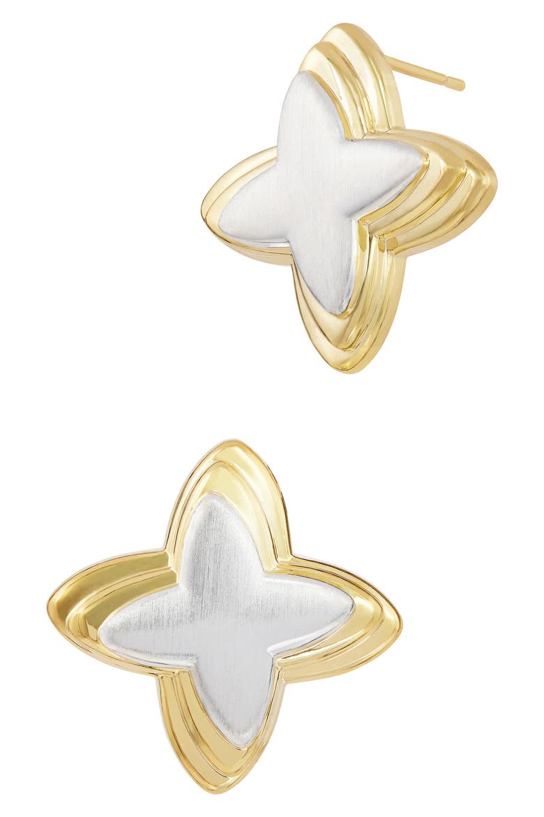 Twisted Star Earrings, Main, color, YELLOW