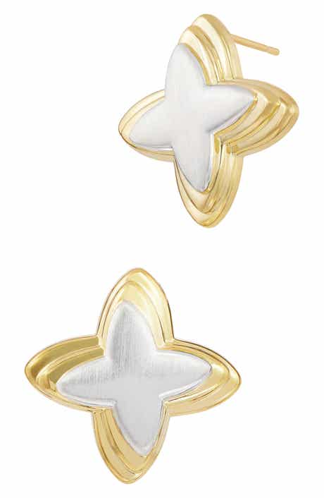 SAVVY CIE JEWELS Twisted Star Earrings