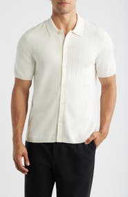 Reigning Champ Piazza Rib Cotton & Linen Full Button Cardigan