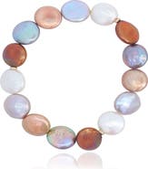 The Lovery Fine Jewelry Multicolor Coin Pearl Bracelet