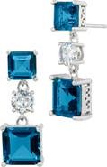 SAVVY CIE JEWELS Cubic Zirconia Drop Earrings