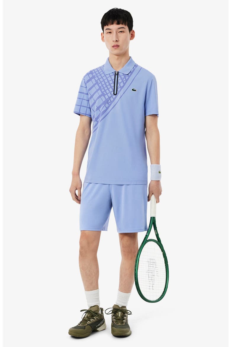 Half Zip Polo, Alternate, color, DELPHINIUM