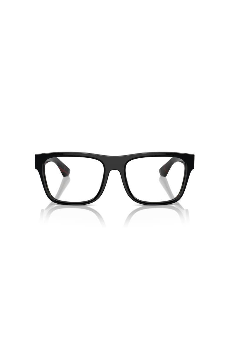 53mm Square optical glasses, Alternate, color, Black
