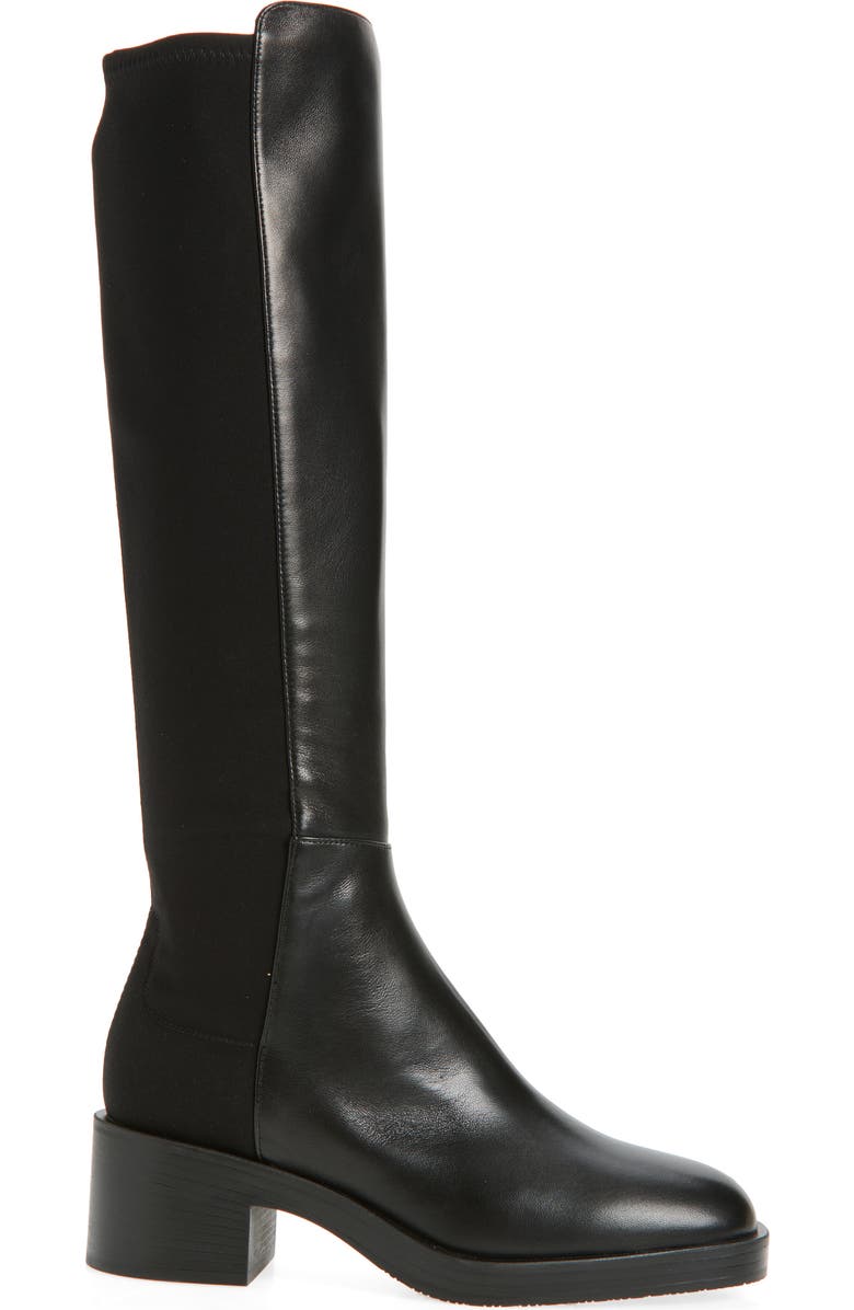 Stuart Weitzman Effortless Stretch Back Boot, Alternate, color, Black