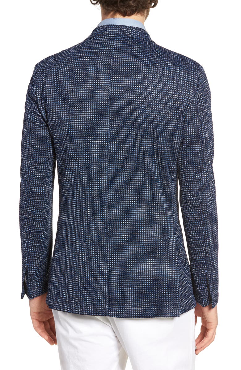 Vince Camuto Houndstooth Two Button Notch Collar Performance Blazer, Alternate, color, 