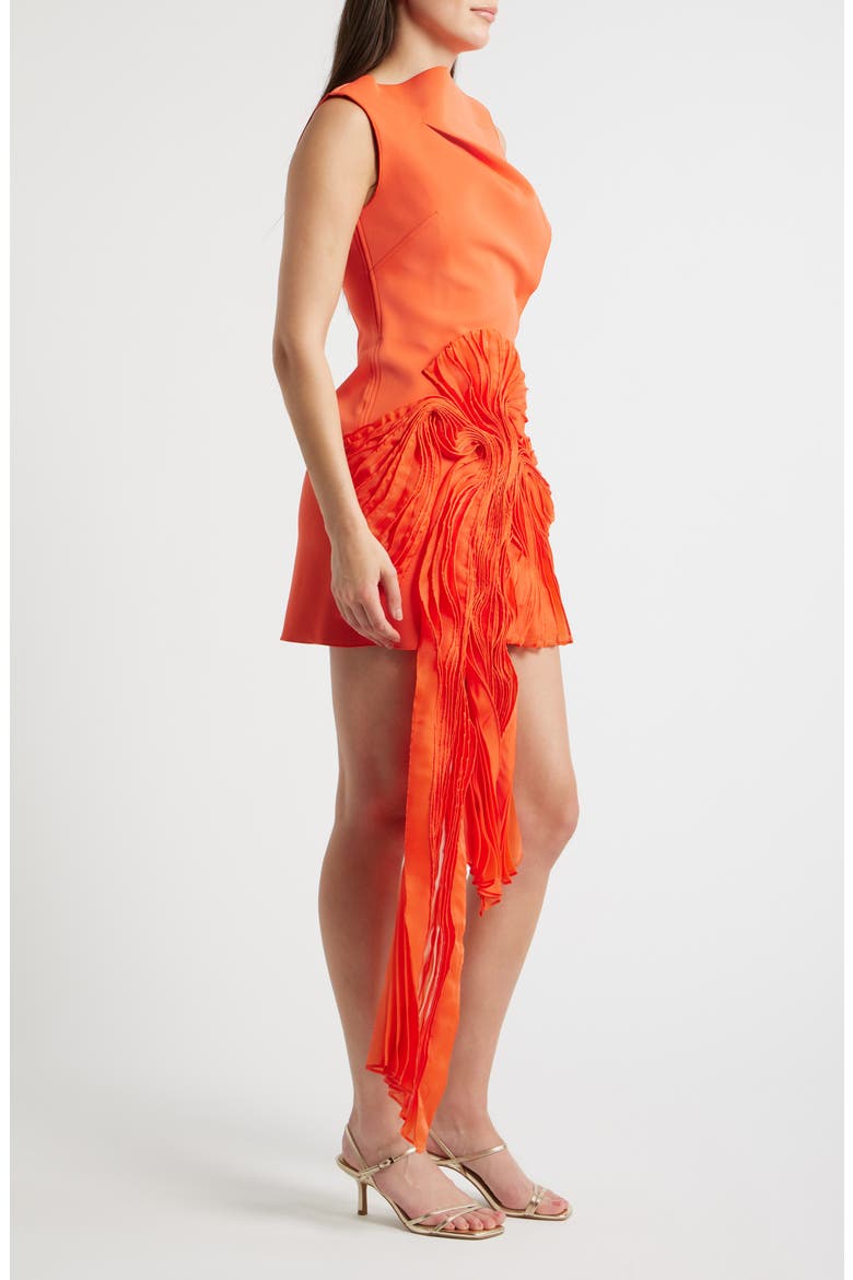 Aberleigh Drape Cocktail Minidress, Alternate, color, CHILLI