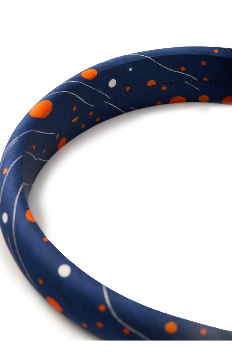 OLAH Celestia Dots Silk Headband, Alternate, color, Blue