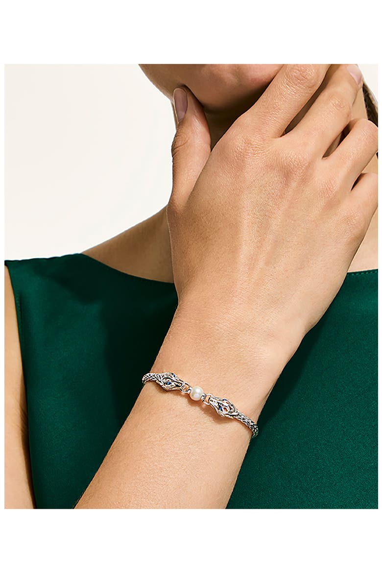 Naga Bracelet, Alternate, color, SILVER