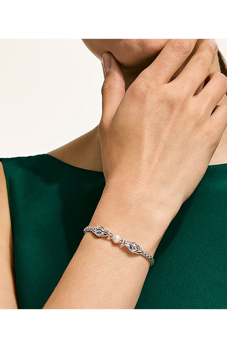 John Hardy Naga Bracelet, Alternate, color, Silver