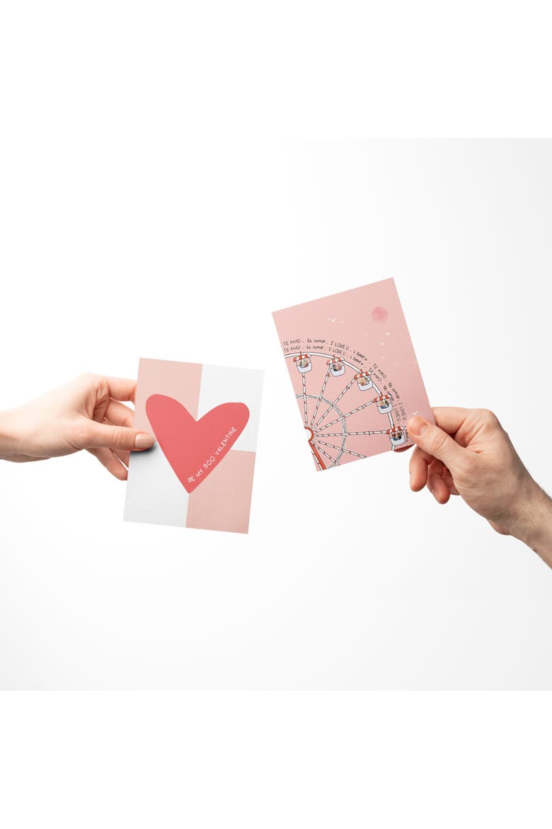 Love/Valentine's Assorted Greeting Card Pack (3ct) "Boo Valentine, Love Ferris Wheel, Corgi Cupid", Alternate, color, Multi-Pack
