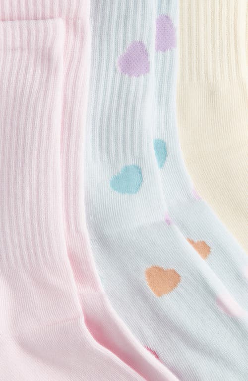 Skims 3-pack Sport Socks In Butter Multi
