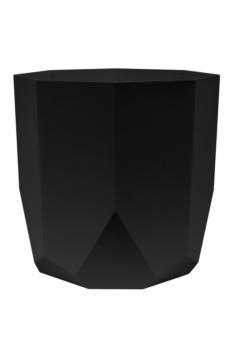 Bloem Tuxton 8.25"W x 8.25"H Hexagon Gardening Planter, Black, Main, color, Black