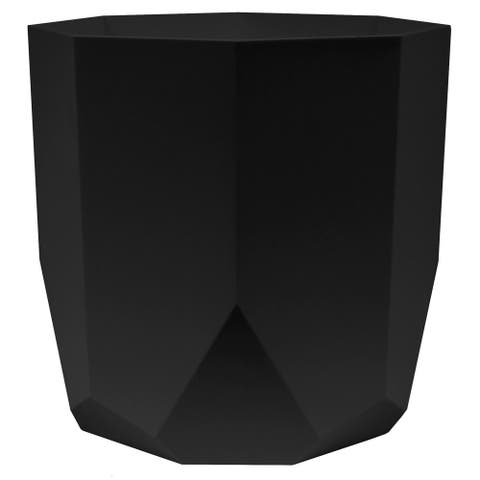Tuxton 8.25"W x 8.25"H Hexagon Gardening Planter, Black