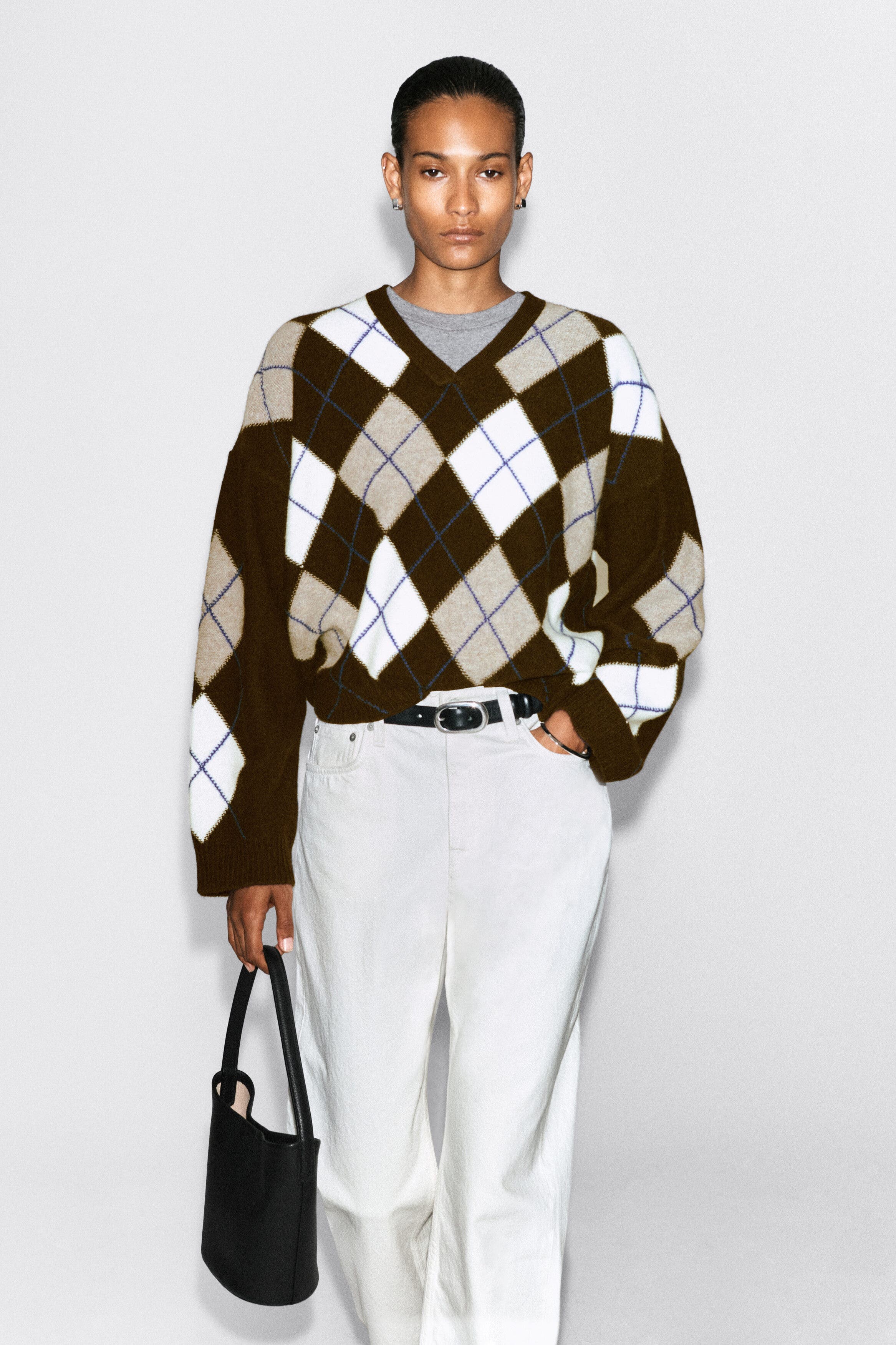 BROWN / BLUE / CHECKED