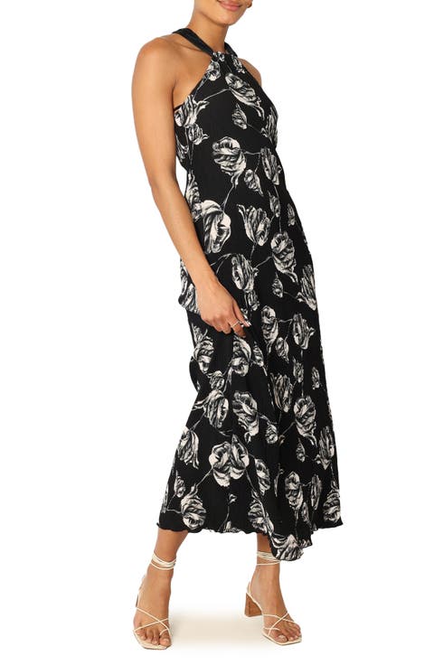 Melody Floral Plissé Maxi Dress
