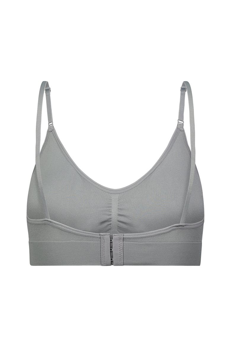 Everyday Bra with Back Closure, Alternate, color, Natural Grey