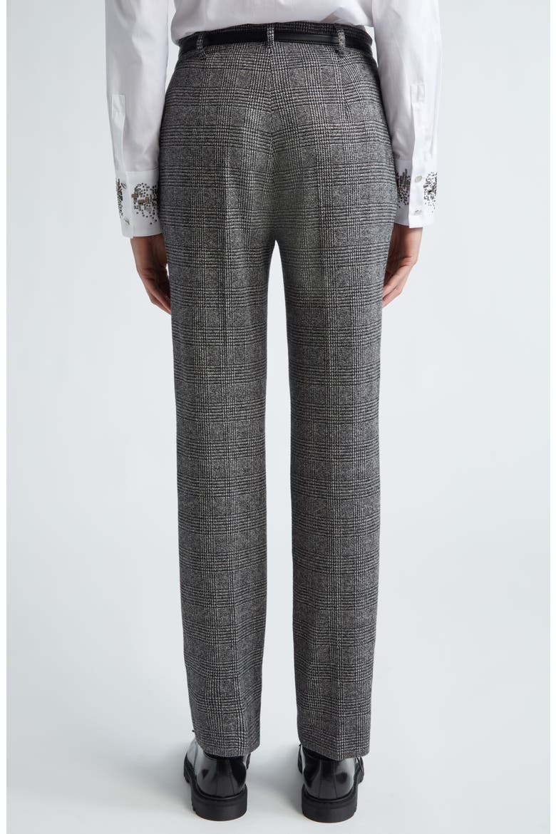 Gerico Slim Fit Belted Check Trousers, Alternate, color, MEDIUM GREY