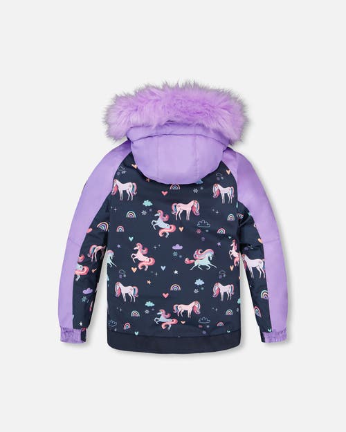 Deux Par Deux Girl Two-piece Play Snowsuit With Jacket In Black