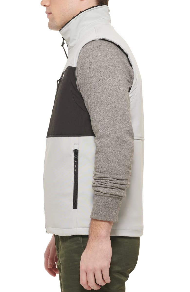 Tommy Hilfiger Water Resistant Faux Shearling Lined Quilted Vest, Alternate, color, 