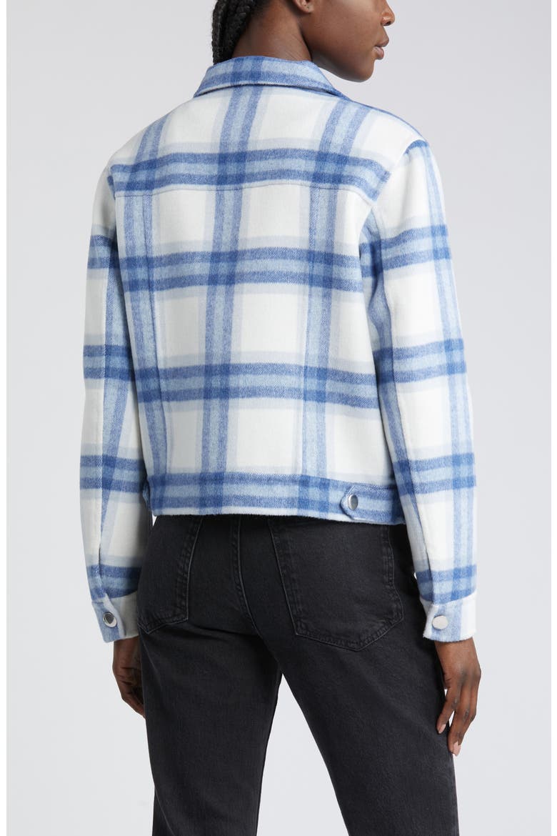 Steffi Plaid Wool Blend Jacket, Alternate, color, IVORY BAY