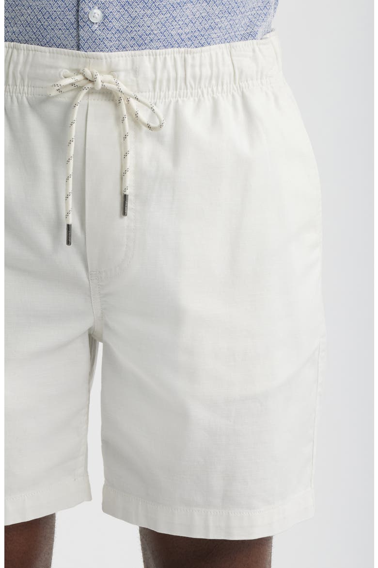 Essential Stretch Cotton Drawstring Shorts, Alternate, color, BONEYARD WHITE