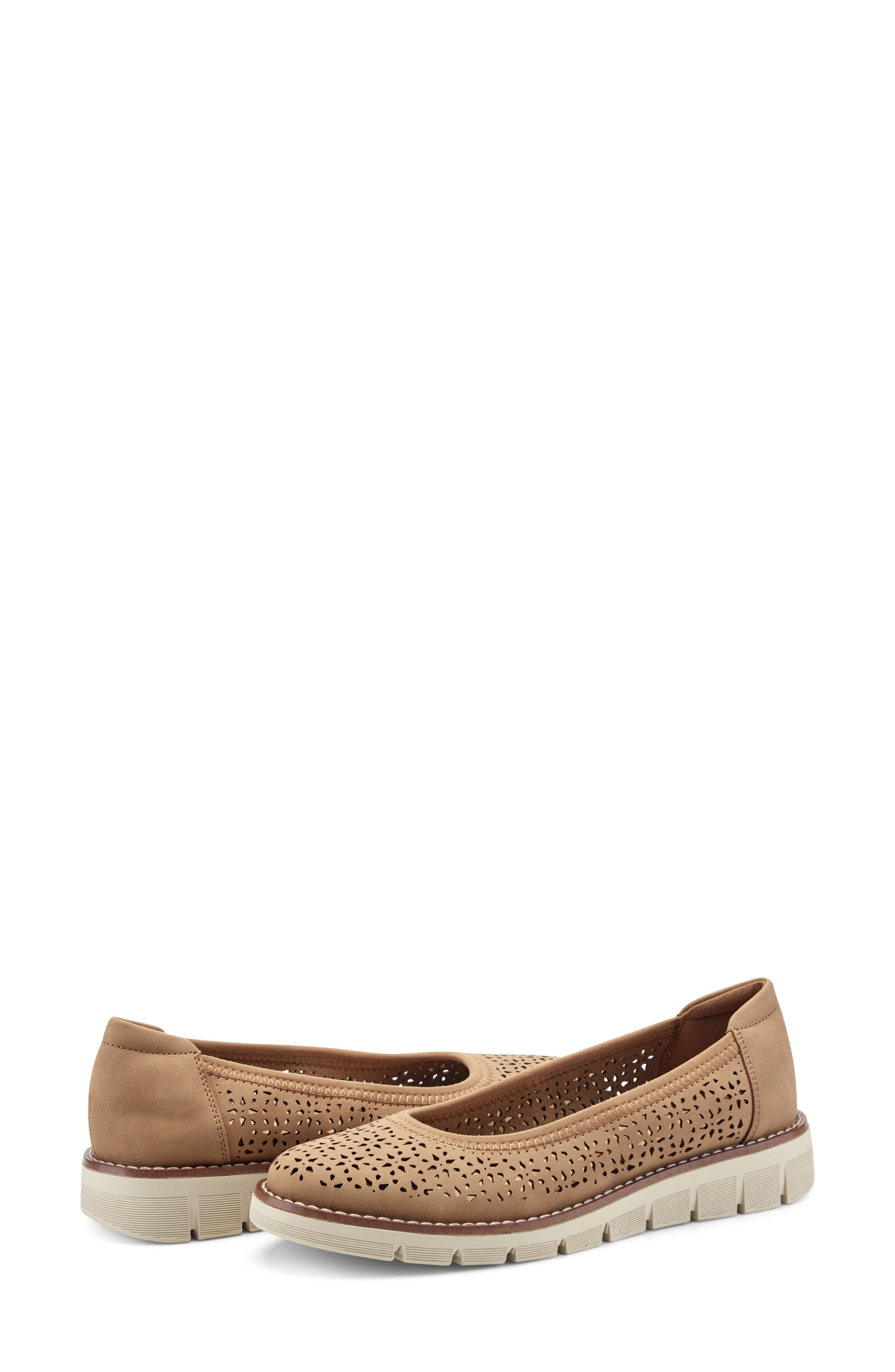 Victori Perforated Slip-On Sneaker, Alternate, color, BROWN