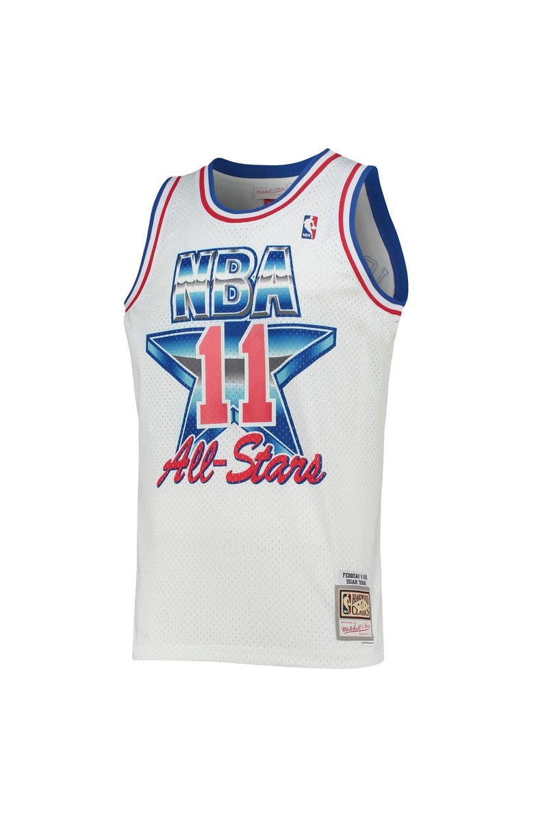 Mitchell & Ness Men's Mitchell & Ness Isiah Thomas White Eastern Conference Hardwood Classics 1992 NBA All-Star Game Swingman Jersey, Alternate, color, 