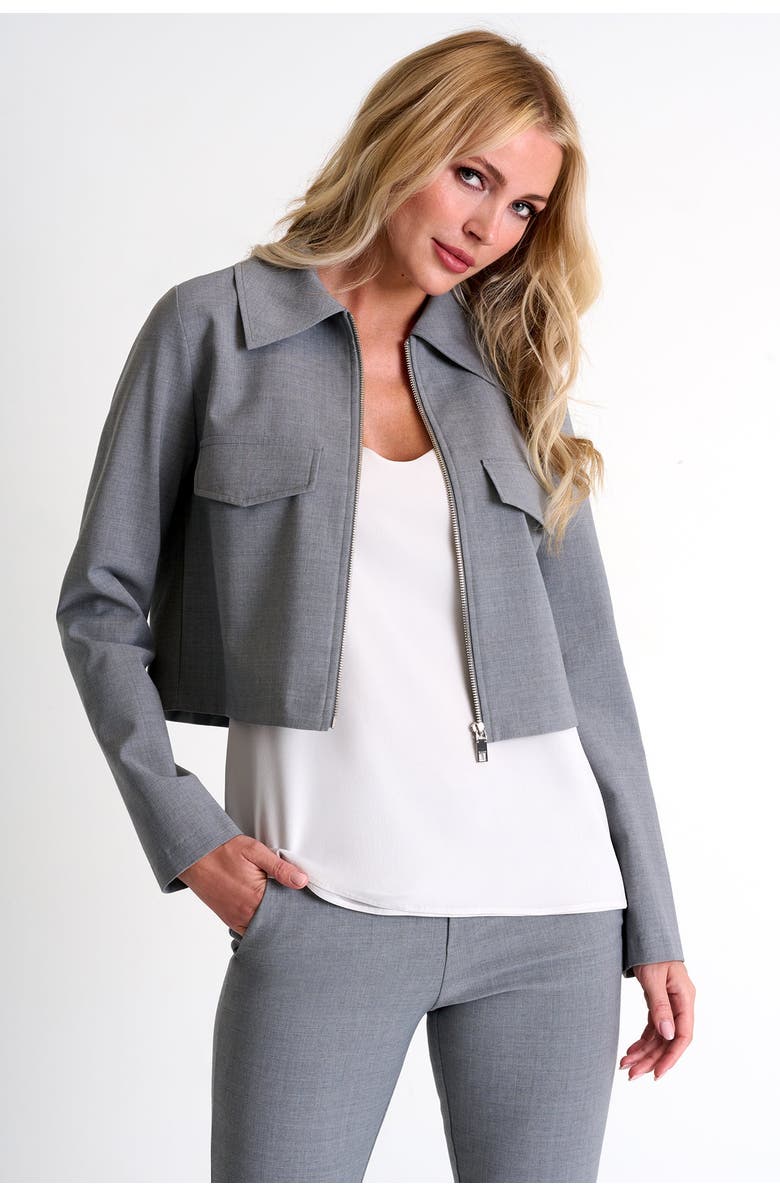 SHAN Contemporary Short Jacket, Main, color, Grey