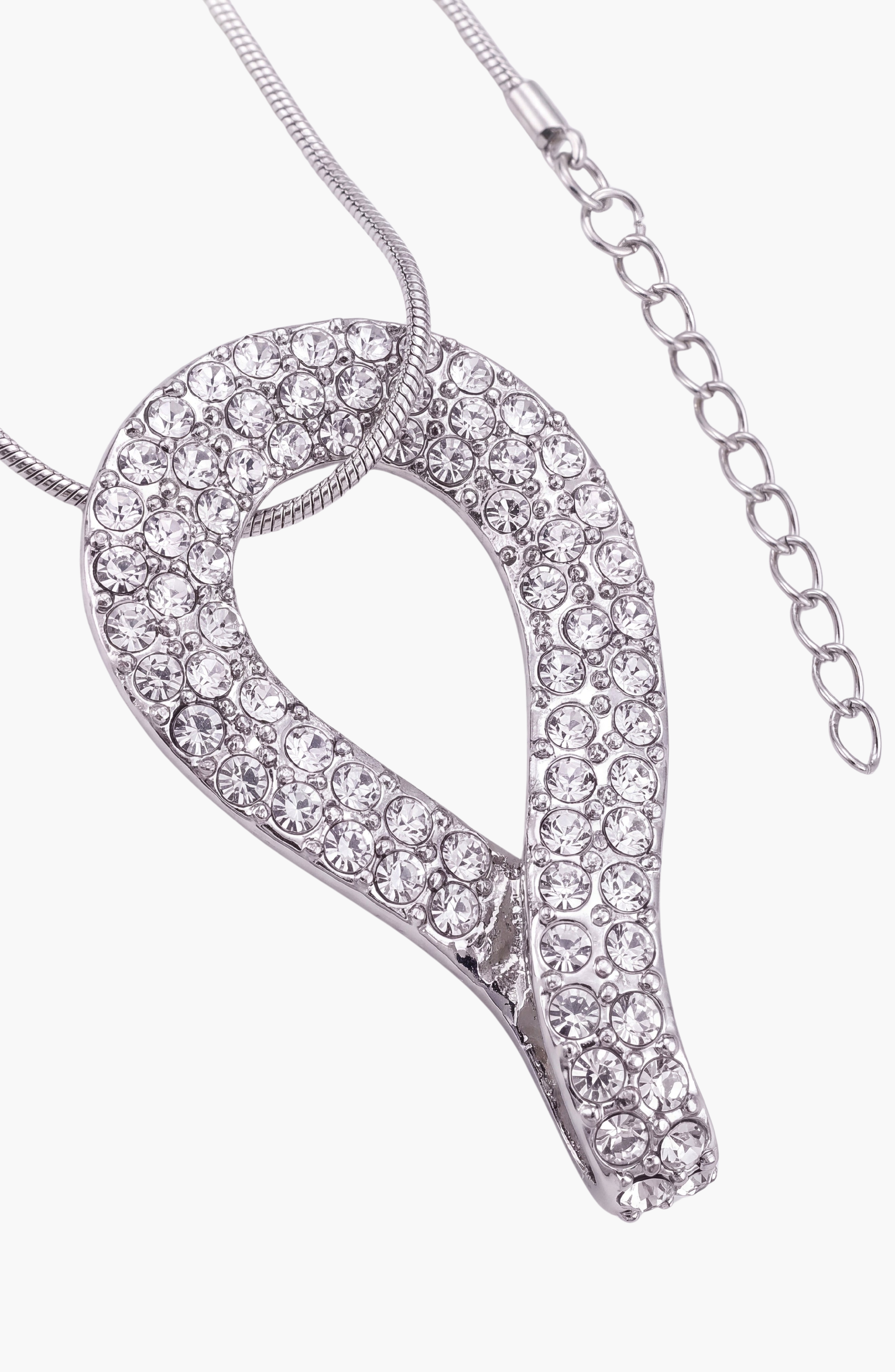 Modenaire Crystal Infinity Teardrop Pendant Necklace (Women) | Nordstrom