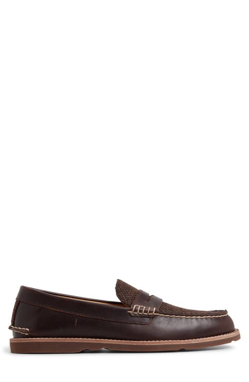 Sperry Ripple Penny Loafer In Brown