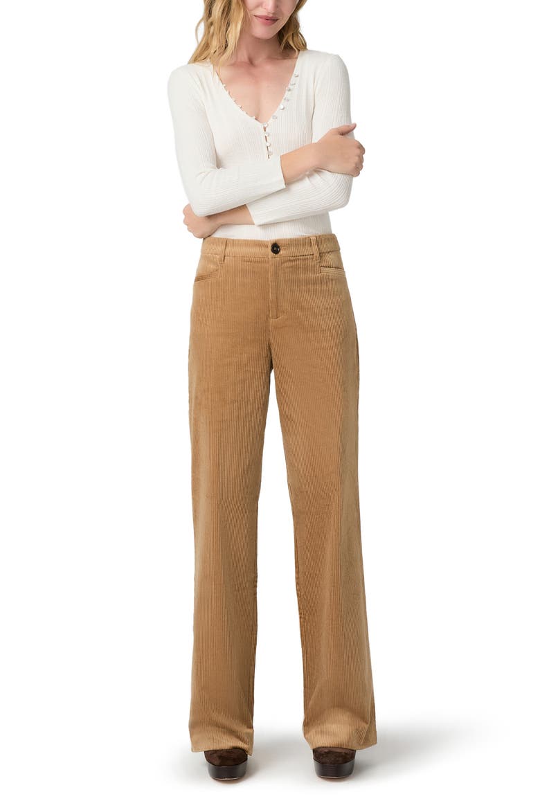 Sasha Corduroy Wide Leg Pants, Alternate, color, GOLDEN CARAMEL