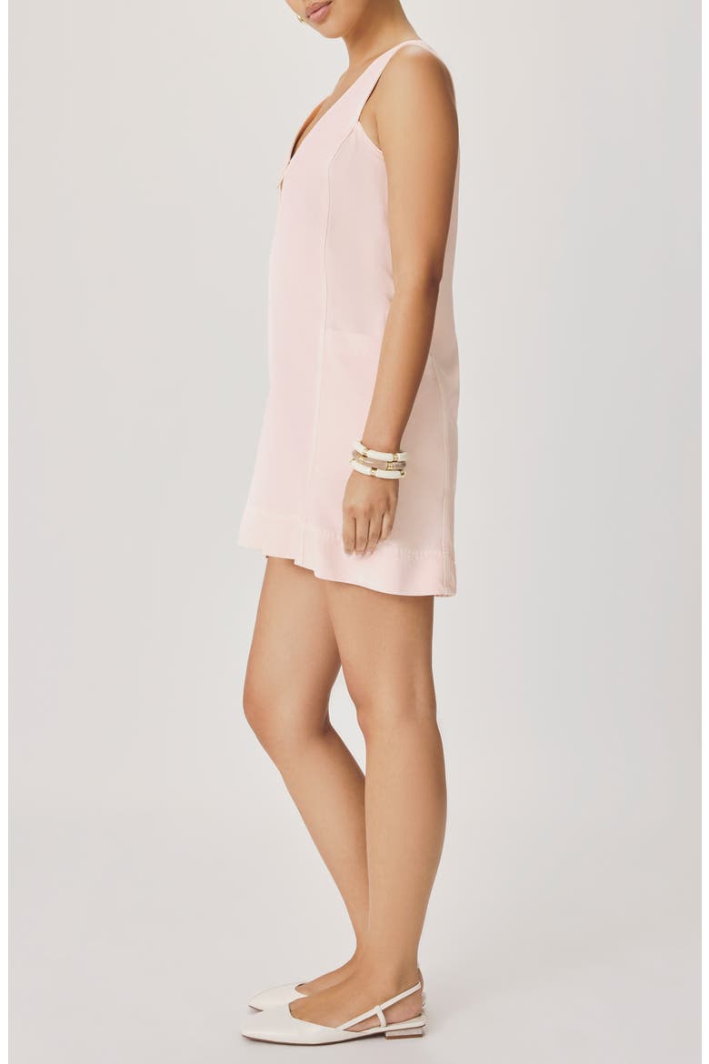 Lounge Zip Front Minidress, Alternate, color, ROSE PETAL PINK