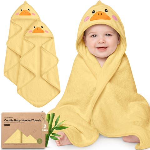 2-Pack Cuddle Baby Hooded Towel