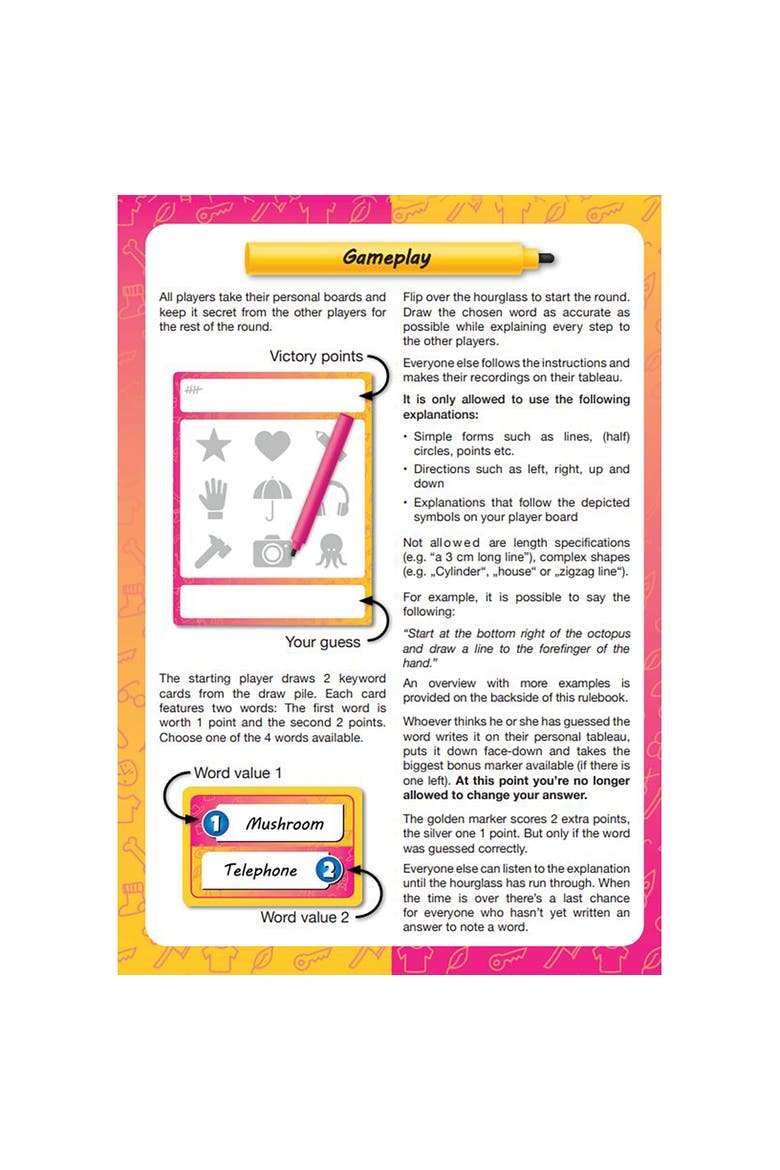 It'S A Balloon Word Guessing Drawing Game For Parties And Families, Ages 8+, Alternate, color, Multicolored