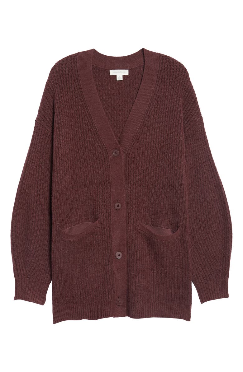 Treasure & Bond Ribbed Cardigan Sweater, Alternate, color, 