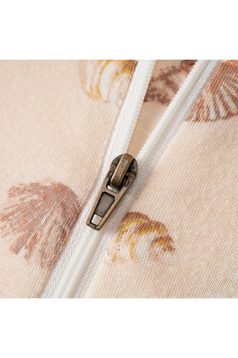 Zipper Pajama, Alternate, color, Seashells