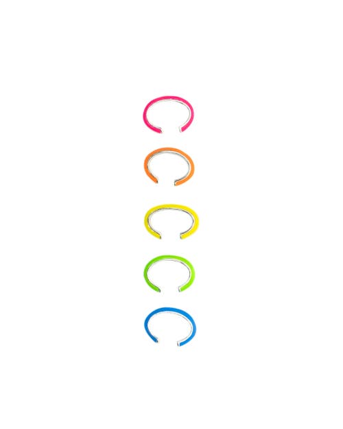 Fry Powers The Neon Enamel Ear Cuff Set In Neon Multi