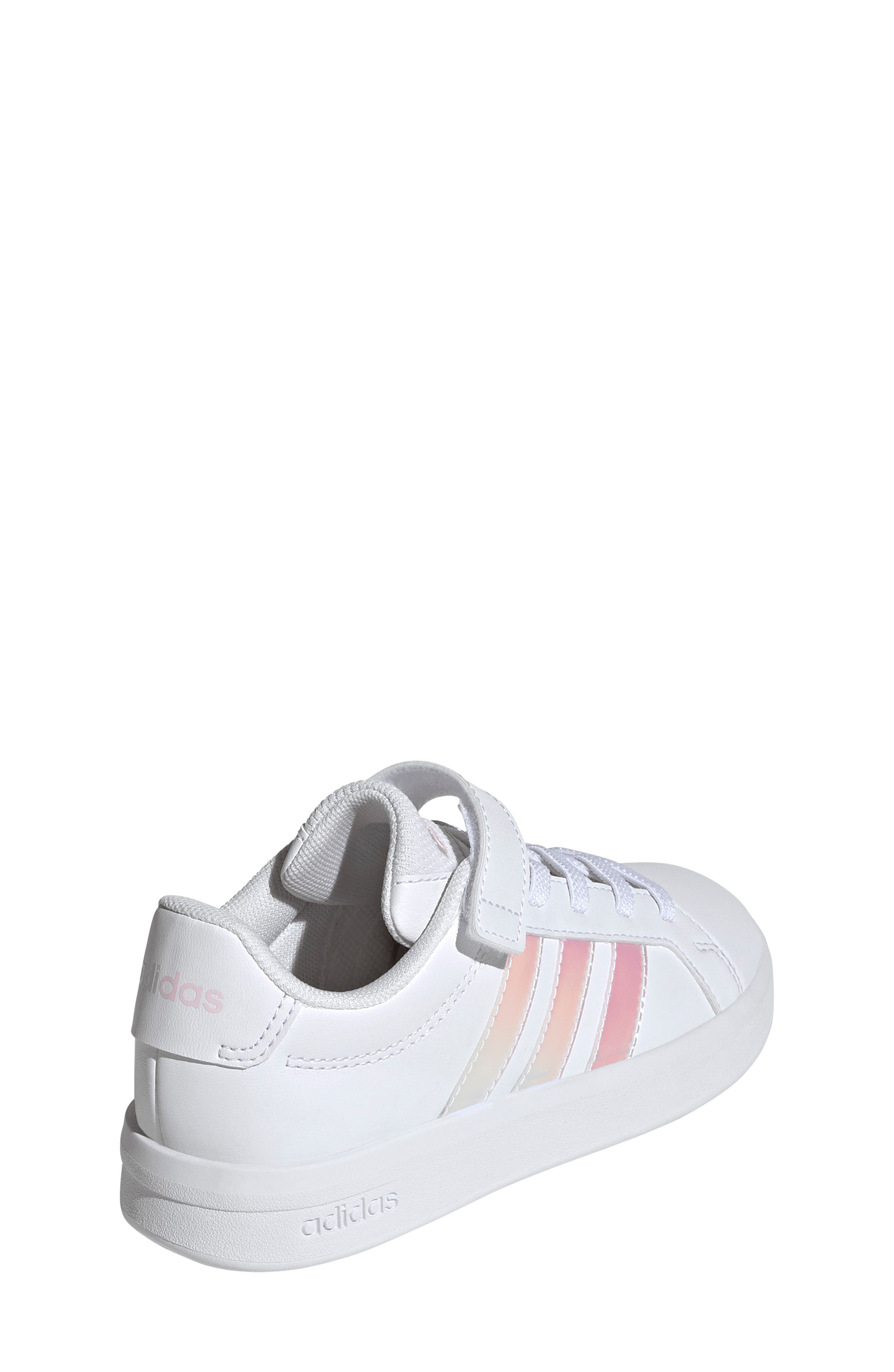 adidas Kids' Grand Court 3-0 Sneaker, Alternate, color, Footwear White/ Iridescent