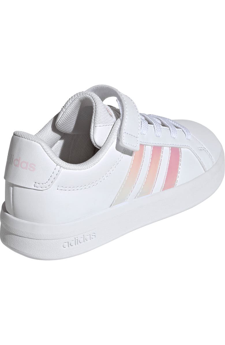 adidas Kids' Grand Court 3-0 Sneaker, Alternate, color, Footwear White/ Iridescent