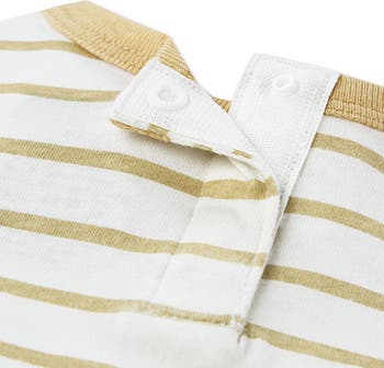Print Organic Cotton T-Shirt & Overalls Set